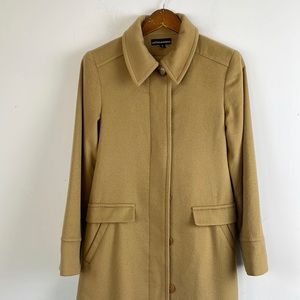 Sofia Cashmere Long Coat Size 6 Camel Tan Trench Coat Pea Coat